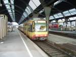 Ein AVG Stadtbahn Wagen in Karlsruhe Hbf am 15.01.11