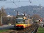 22.02.2011: Wagen 871 und Wagen 8** als S4 nach Karlsruhe Hbf.