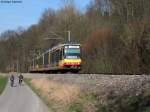 22.03.2011: Wagen 881 und Wagen 8** als S32 von Menzingen nach Forbach (Schwarzwald).