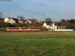 23.03.2011: Wagen 802 mit Werbung von Ensinger Mineralwasser bei Oberwisheim.