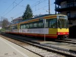 Tw 588 am 23.03.2011 als S11 von Karlsruhe nach Ittersbach.