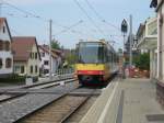 Tw 573 am 24.04.2011 als S11 von Ittersbach nach Hochstetten.