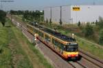 Wagen 807 und Wagen 833 unterwegs als S31 nach Karlsruhe Hbf.