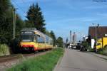 Wagen 871 als S31 nach Karlsruhe Hbf am 16.08.2011 bei Odenheim West.