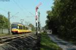 16.09.2011: Wagen 868 und Wagen *** als S4 nach Achern bei Forchheim.