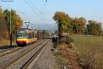 Wagen 912 als S4 von hringen nach Schwaigern West bei Scheppach. Aufgenommen am 02.11.2011.