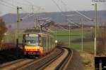 Wagen 881 und Wagen 862 als S4 von hringen-Cappel nach Heilbronn Hbf kurz vor Wieslensdorf.