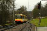 Wagen 567 als S1 nach Bad Herrenalb bei der Einfahrt in Etzenrot.