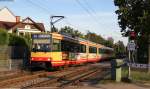 Tw 573 und *** als S1 nach Bad Herrenalb in Ettlingen Wasen 21.9.12