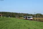 RegioBistro 847 auf dem Weg nach Freudenstadt Hbf konnte am 24.09.2013 bei Zeutern fotografiert werden.