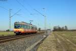 AVG TW 819 mit DB-Keks unterwegs als S4 nach Achern. Aufgenommen am 24.02.2014 bei Forchheim.