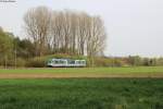 AVG-Triebwagen 880  Rizzibahn  bei Mnzesheim. Aufgenommen am 04.04.2014.