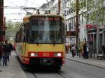 AVG Stadtbahnwagen 823 am 25.04.15 in Karlsruhe 