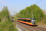 Doppeltraktion ET 2010 als S4 nach Heilbronn Hbf bei Öhringen-Cappel.