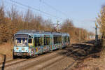 450 880  Heilbronn moves on  als S4 nach Heilbronn Hbf am 27.02.2021 bei Öhringen-Cappel.