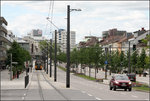 Blick in die 'Allee' -    eine Hauptverkehrsstraße in Heilbronn.