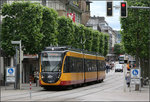 Heilbronner Kaiserstraße -    Bombardier ET 2010 unterwegs in der Heilbronner Innenstadt.