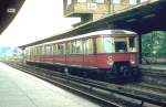 1979,Viertelzug der BR 276(Bauart Olympia)Zuggruppe N1 nach Spandau-West ber Siemensstadt-Frstenbrunn,im Bahnhof Jungfernheide.Diese Strecke wurde im September 1980 stillgelegt.(Archiv P.Walter)