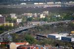 S-Bahn Berlin: Eine Ringbahn auf dem Weg zur Nordwestkurve vom Bahnhof Westend zum Bahnhof Jungfernheide.