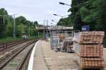 BERLIN, 18.07.2010, S-Bahnhof Wilhelmshagen (S-Bahnlinie S3), der bis September 2010 erneuert wird