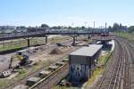 BERLIN, 26.05.2012, Blick auf den S-Bahnhof Warschauer Straße; im Zuge des Neubauvorhabens wurden zwei Bahnsteige komplett abgerissen