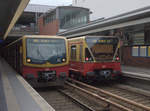 Triebwagen der Ringbahn S41 und S42 in Berlin Gesundbrunnen.10.08.2018 09.09 Uhr