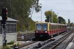 BERLIN, 17.10.2019, S47 nach Hermannstraße bei der Einfahrt in den Bahnhof Schöneweide