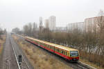 S-Bahn Berlin 481 xxx // Aufgenommen im Berliner Stadtteil Marzahn. // 25. März 2016