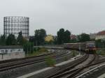 S-Bahnhof Sdkreuz mit Blick in Richtung Schneberg.