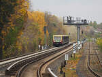 Abschied der BR 485 bei der Berliner S-Bahn.

Ein Zug auf der S47 ( Wieder flott 13 ) rollt in den Bahnhof  Köllnische Heide  ein.
Aufgenommen an der Station.

Berlin, der 12. November 2023