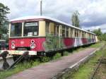 Berliner S-Bahn Triebwagen am 1.9.200 im Bahnhof Mellensee.