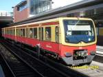 Ringbahn S42 mit 481 129 am 31.08.2008 in Berlin Gesundbrunnen.