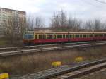 BR 481 als S75 nach S-Bahnhof Berlin-Wartenberg nahe vom S-Bahnhof Berlin-Hohenschnhausen.