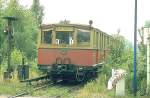 Das waren noch Zeiten! Passviertelzug Bauart Stadtbahn,EMB (Ein Mann Betrieb)1978 zwischen Zehlendorf und Dppel auf der ehem.Stammbahn(1838)1980 wurde der Betrieb auf dieser Strecke eingestellt.(Archiv P.Walter)