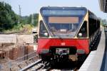 BERLIN, 16.08.2009, S46 nach Königs Wusterhausen bei der Einfahrt in den S-Bahnhof Adlershof