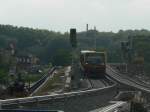 Auf neuen Gleisen - Blick vom provisorischen Ringbahnsteig des Ostkreuz in Richtung Treptower Park.