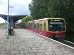 BR 481 als S9 nach S+U Bahnhof Berlin-Spandau im S-Bahnhof Berlin Plnterwald.