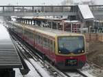 Eine S75 nach Wartenberg fhrt aus Ostkreuz aus.