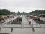 Der Bahnhof Olympiastadion vorbergehend voll bei den S-Bahn-Strungen (3.08.2009)