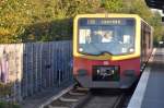 BERLIN, 13.10.2010, S3 nach Spandau bei der Einfahrt in den S-Bahnhof Stresow