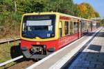 BERLIN, 23.10.2010, S9 nach Flughafen Schönefeld im S-Bahnhof Altglienicke