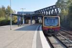 BERLIN, 23.10.2010, S3 nach Köpenick im S-Bahnhof Betriebsbahnhof Rummelsburg 