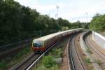 S 75 nach Wartenberg aus Richtung Spandau im Bahnhof Messe Sd am 23.09.2012