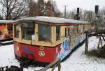 24.2.2013 Eisenbahnmuseum Letschin. 475 076, ehemals als Jugendklub genutzt.