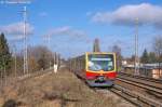 481 451-3 S-Bahn Berlin als S2 (S 2072) von Blankenfelde(Teltow-Flming) nach Bernau(b Berlin), bei der Ausfahrt in Berlin-Karow.