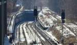 Die andere Seite des Kurztunnels,von der Julius Leber- Brcke aus gesehen.Rechts sieht man das einzige verbliebene Gleis zum ehem.