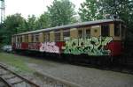 alter Berliner S-Bahn Wagen im Freigelnde des Verkehrsmuseum Nrnberg; 28.05.2006