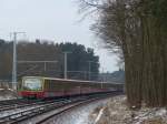 Auf den Winter vorbereitet - die Berliner S-Bahn.