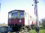 Autobahn A4 Chemnitz Ri Bautzen - auf dem Rastplatz Dresdener Tor steht dieser Berliner S-Bahnwagen 