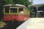 Wannseebahn in den 1980er Jahren.Ein  Stadtbahner  nach Wannsee im Bhf.Lichterfelde-West(Archiv P.Walter)